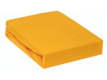 Prześcieradło Jersey  z gumką żółte 140x200    006